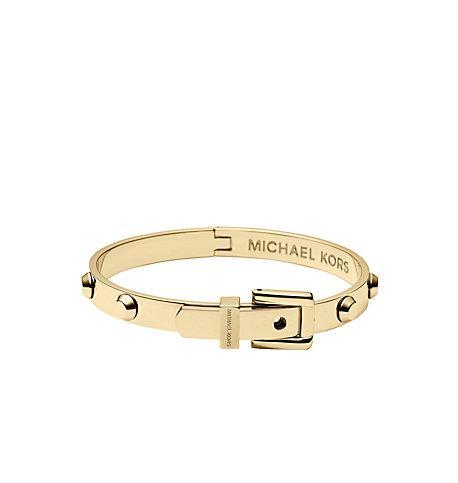 Michael Kors Astor Gold Tone Buckle Bangle