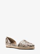 Michael Kors Collection Corey Snakeskin Flat