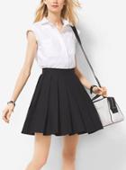 Michael Michael Kors Cap-sleeve Cotton-poplin Shirt