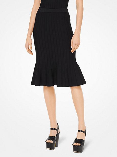 Michael Michael Kors Stretch-viscose Trumpet Skirt