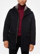 Michael Kors Mens Faux-shearling Trimmed Parka
