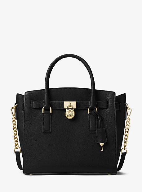 Michael Kors Studio Hamilton Large Leather Satchel