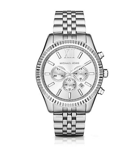 Michael Kors Lexington Silver-tone Watch