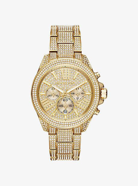 Michael Kors Wren Pave Gold-tone Watch