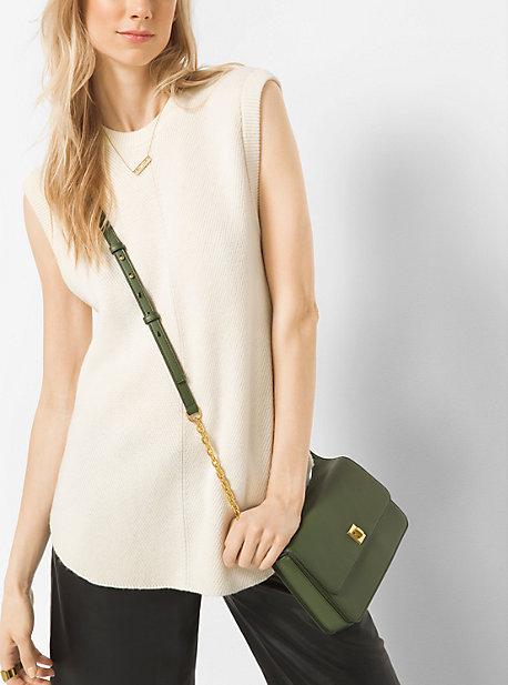 Michael Michael Kors Ribbed Merino Wool-blend Crewneck Top