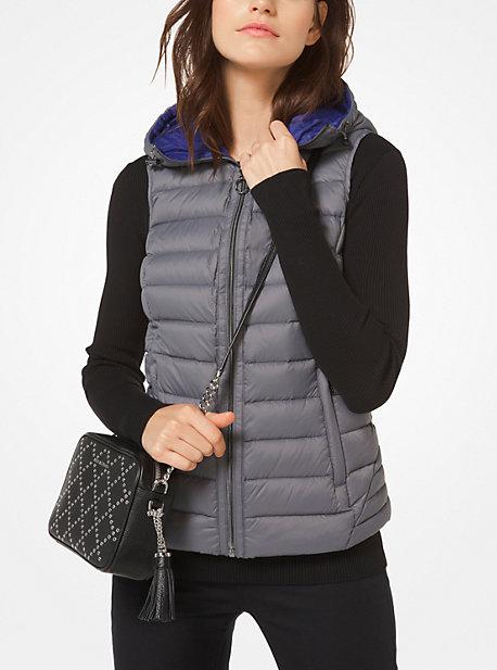Michael Michael Kors Quilted-nylon Hooded Vest