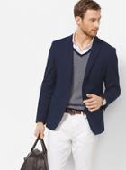 Michael Kors Mens Slim-fit Cotton-jersey Blazer