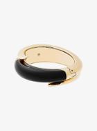 Michael Kors Black And Gold-tone Twist Cuff