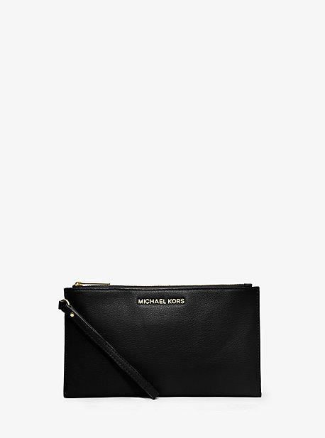 Michael Michael Kors Bedford Large Leather Zip Wristlet