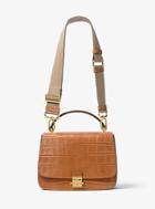 Michael Kors Collection Mia Crocodile Shoulder Satchel