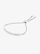 Michael Kors Silver-tone Scatter Pave Slider Bracelet