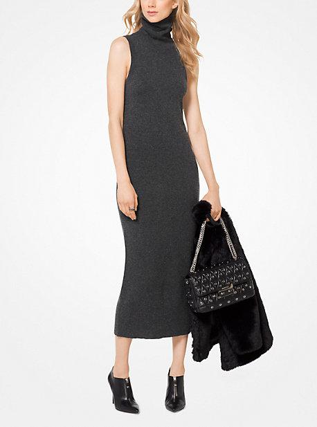 Michael Michael Kors Ribbed Turtleneck Sweater Dress