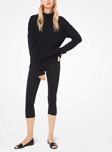 Michael Kors Collection Cropped Cotton Leggings
