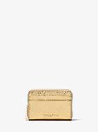 Michael Michael Kors Jet Set Metallic Embossed Leather Wallet