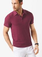 Michael Kors Mens Pique Linen And Cotton Polo Shirt