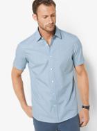 Michael Kors Mens Tailored/classic-fit Cotton Shirt