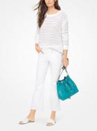 Michael Michael Kors Open-knit Stretch-cotton Pullover