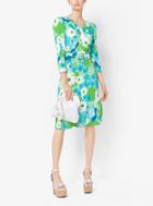 Michael Kors Collection Floral Crepe-sable Dress