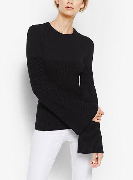 Michael Kors Collection Bell-sleeve Cashmere Sweater