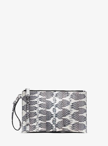 Michael Kors Collection Harlow Large Zip Clutch