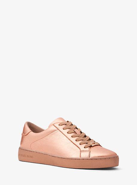 Michael Michael Kors Irving Metallic Leather Sneaker