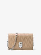 Michael Kors Collection Miranda Applique Leather Chain Wallet