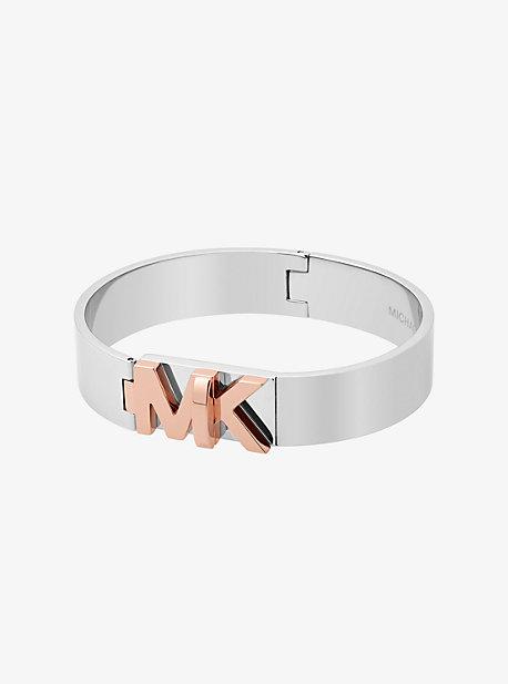 Michael Kors Silver-tone Logo Bangle