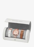 Michael Kors Libby Pave Rose Gold-tone Interchangeable Watch Set