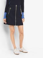 Michael Michael Kors Zip-front Double-face Poplin Skirt
