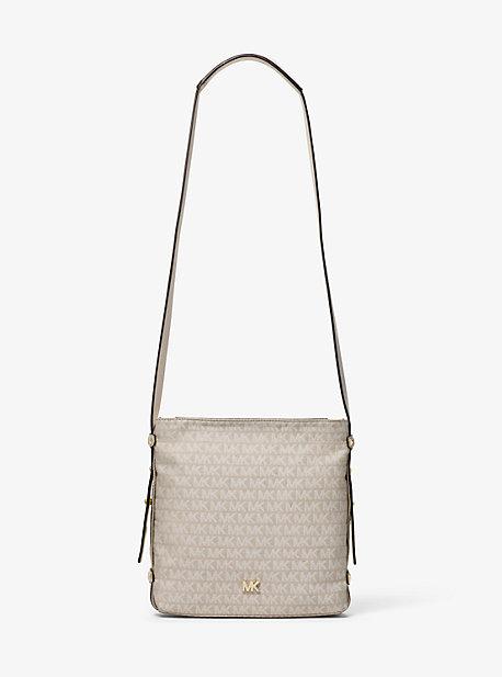 Michael Michael Kors Griffin Medium Logo Jacquard Messenger