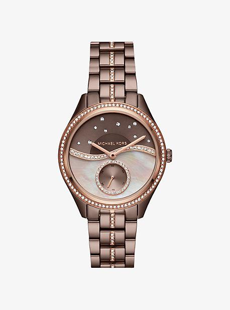 Michael Kors Lauryn Celestial Pave Sable-tone Watch