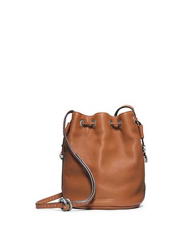Michael Kors Collection Julie Small Drawstring Leather Crossbody