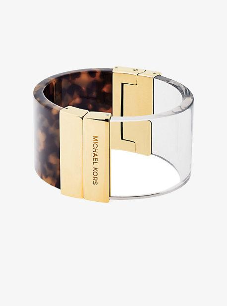 Michael Kors Gold-tone Color-block Cuff