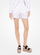 Michael Kors Collection Crushed Cotton Shorts