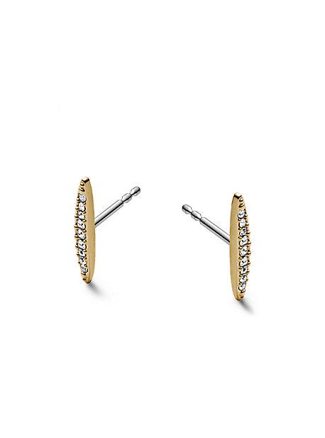 Michael Kors Matchstick Pave Gold-tone Stud Earrings