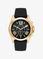 Michael Kors Bradshaw Gold-tone And Silicone Watch