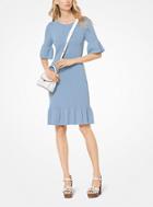 Michael Michael Kors Stretch-knit Bell-cuff Dress