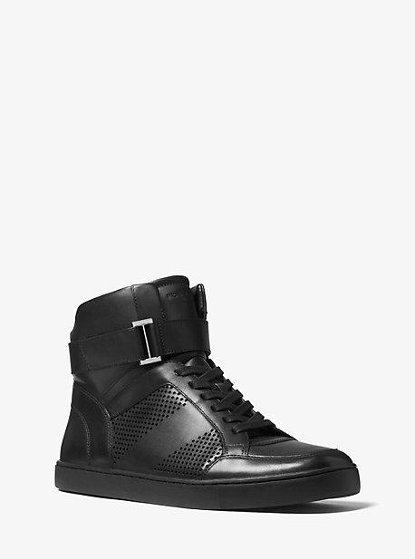 Michael Kors Mens Anthony Leather High-top Sneaker