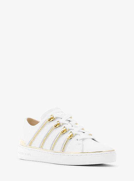 Michael Michael Kors Chelsie Zipper-trim Leather Sneaker
