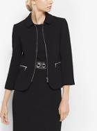 Michael Kors Collection Stretch-boucle Crepe Jacket