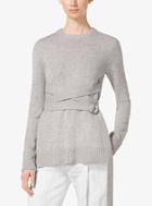 Michael Kors Collection Belted Cashmere Sweater