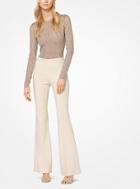 Michael Kors Collection Stretch Pebble-crepe Flared Trousers