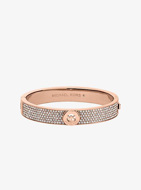 Michael Kors Pave Rose Gold-tone Bangle