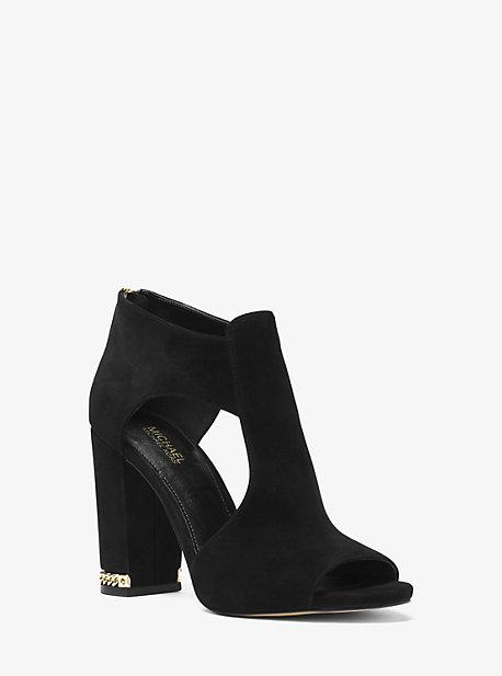 Michael Michael Kors Sabrina Suede Open-toe Bootie
