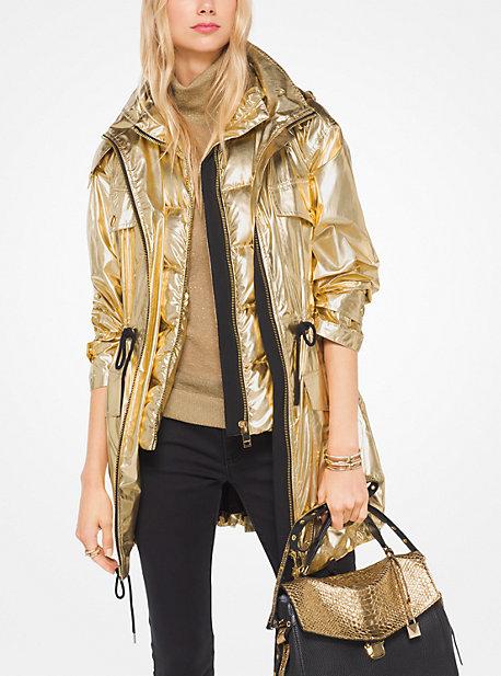 Michael Michael Kors Metallic Nylon Anorak