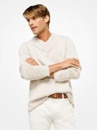 Michael Kors Mens Cotton-blend V-neck Pullover