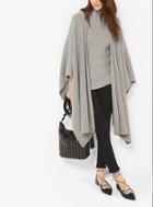 Michael Michael Kors Shaker-stitch Merino Wool-blend Poncho