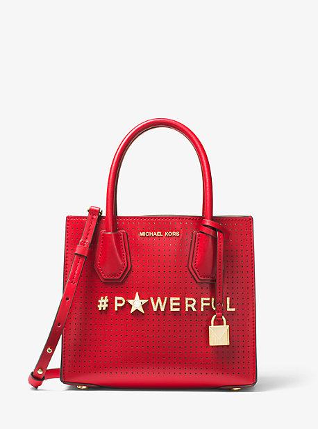 Michael Michael Kors Mercer Powerful Perforated Leather Crossbody