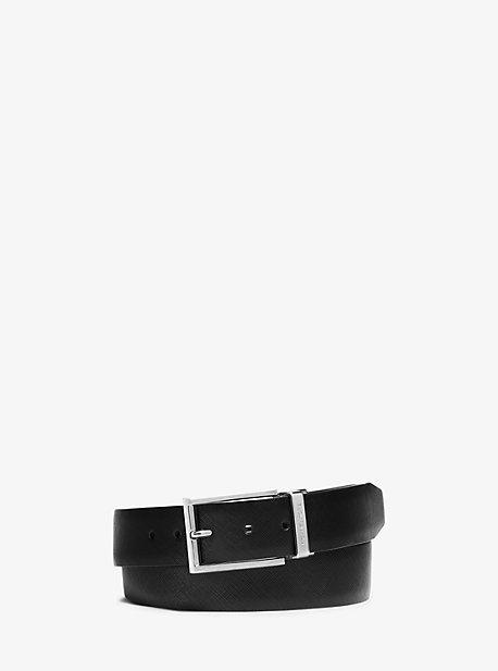 Michael Kors Mens Reversible Saffiano Leather Belt