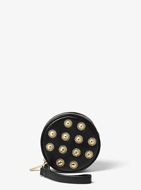 Michael Michael Kors Jet Set Travel Studded Leather Coin Purse